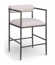 Load image into Gallery viewer, Axis - Linen Textured Beige Fabric Upholstered Counter Stool (Set of 2)
