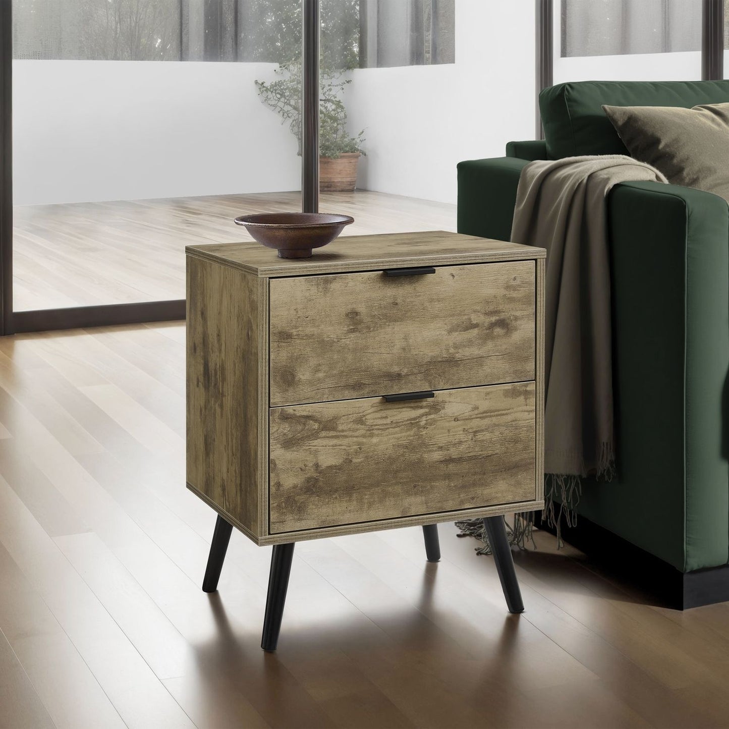 Modern Accent Table & Storage Drawers