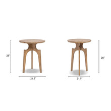 Load image into Gallery viewer, Carmel - Round Side Table - Antique Brown

