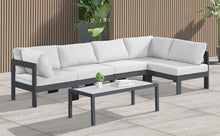 Load image into Gallery viewer, Nizuc - Outdoor Patio 5 Piece Modular Sectional With Gray Frame
