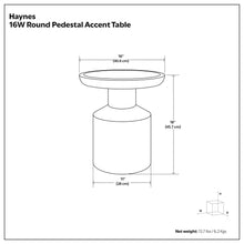 Load image into Gallery viewer, Haynes - Handcrafted Wooden Accent Table
