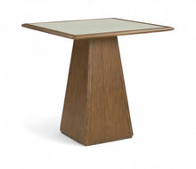 Load image into Gallery viewer, Atrium - Glass Top And Wood Base Dining Table
