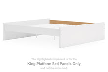 Load image into Gallery viewer, Onita - King Platform Bed Panels - White
