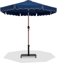 Load image into Gallery viewer, Amalfi - Aluminum Patio Umbrella - Black Base / Light Brown Pole

