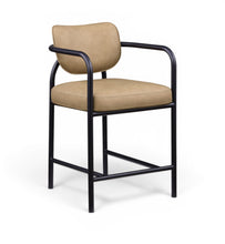 Load image into Gallery viewer, Serava - Faux Leather Upholstered Bar Stool - Tan

