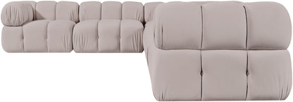 Orin - L-Shaped Velvet 6 Piece Modular Sectional