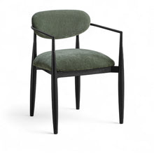 Load image into Gallery viewer, Riccio - Fabric Dining Arm Chair (Set of 2) - Black Frame

