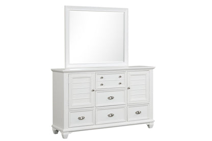 Jamestown - Landscape Mirror - White