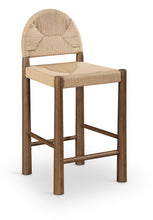 Load image into Gallery viewer, Bohemia - Woven Seagrass Cord And Solid Wood Counter Stool - Beige
