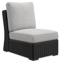Load image into Gallery viewer, Beachcroft - Armless Chair With Cushion - Black / Light Gray

