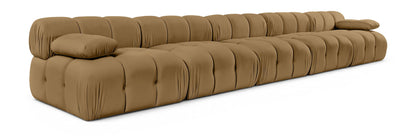 Orin - Velvet 5 Piece Modular Armless Sofa