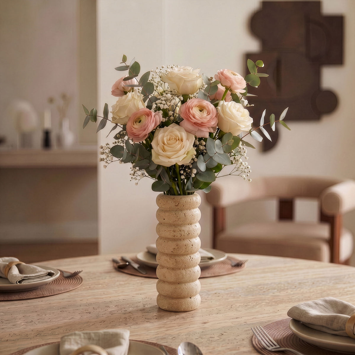 Rousse - Travertine Vase
