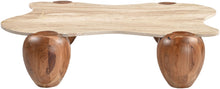 Load image into Gallery viewer, Liona - Marble And Acacia Wood Coffee Table
