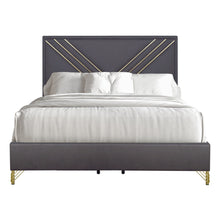 Load image into Gallery viewer, Symmetry - Western King Headboard, Footboard &amp; Slat Kit - Charcoal
