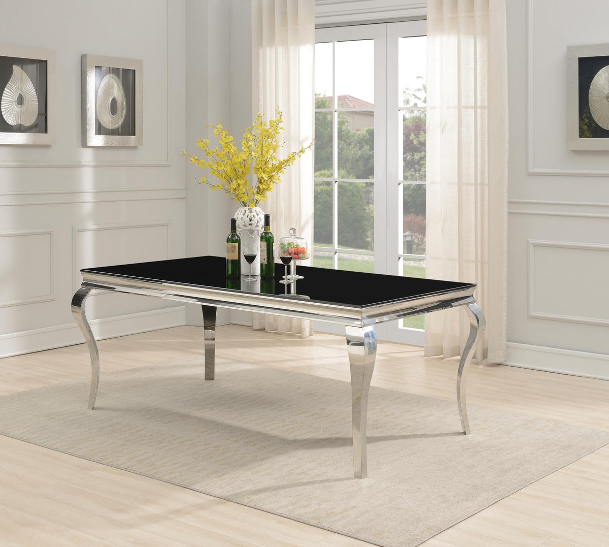 G-106 - Rectangular Dining Table - Black