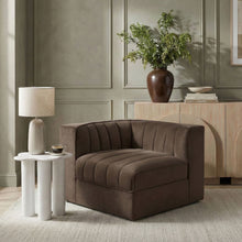 Load image into Gallery viewer, Rummi - Velvet Performance Fabric Upholstered Modular Corner Chair
