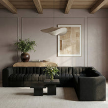 Load image into Gallery viewer, Rummi - Velvet Performance Fabric Upholstered 7 Piece Modular Sectional (With 3 Corner Chairs)
