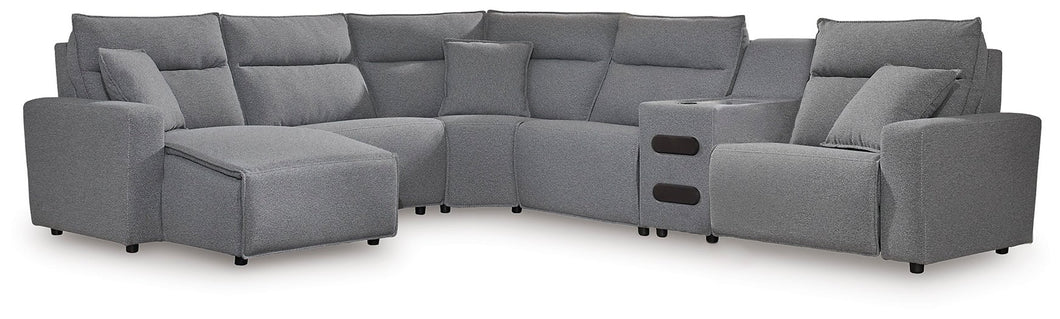 ModMax II Reclining Sectional with Chaise and Audio Console