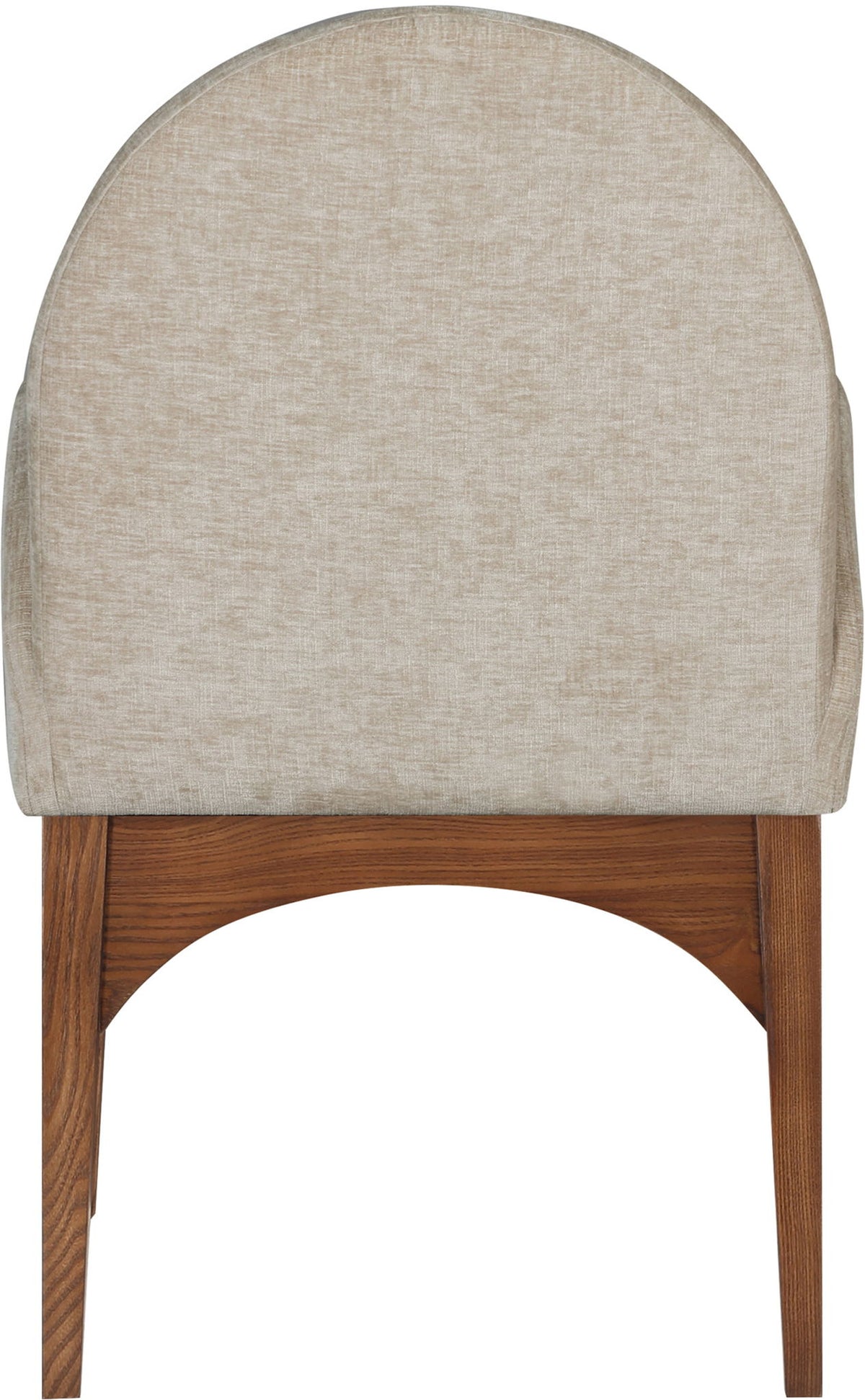 Waldorf - Chenille Dining Arm Chair With Brown Legs