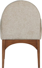 Load image into Gallery viewer, Waldorf - Chenille Dining Arm Chair With Brown Legs
