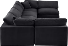 Load image into Gallery viewer, Comfy - 6 Piece Velvet Modular Armless Sectional
