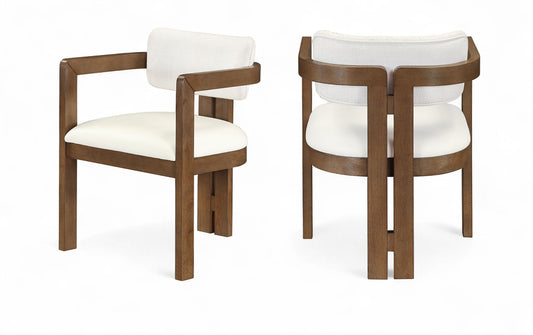 Ravina - Upholstered Dining Chair With Stained Brown Base (Set of 2)