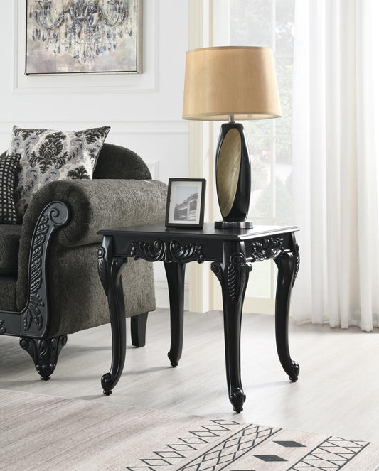 T208 - Coffee Table & 2 End Tables - Black