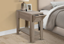 Load image into Gallery viewer, Accent Side Table, Storage, Lamp, Transitional Space-Saving Design
