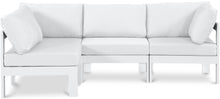Load image into Gallery viewer, Nizuc - Outdoor Patio 4 Piece Modular Sectional With White Frame
