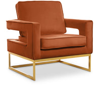 Load image into Gallery viewer, Noah - Accent Chair with Gold Legs
