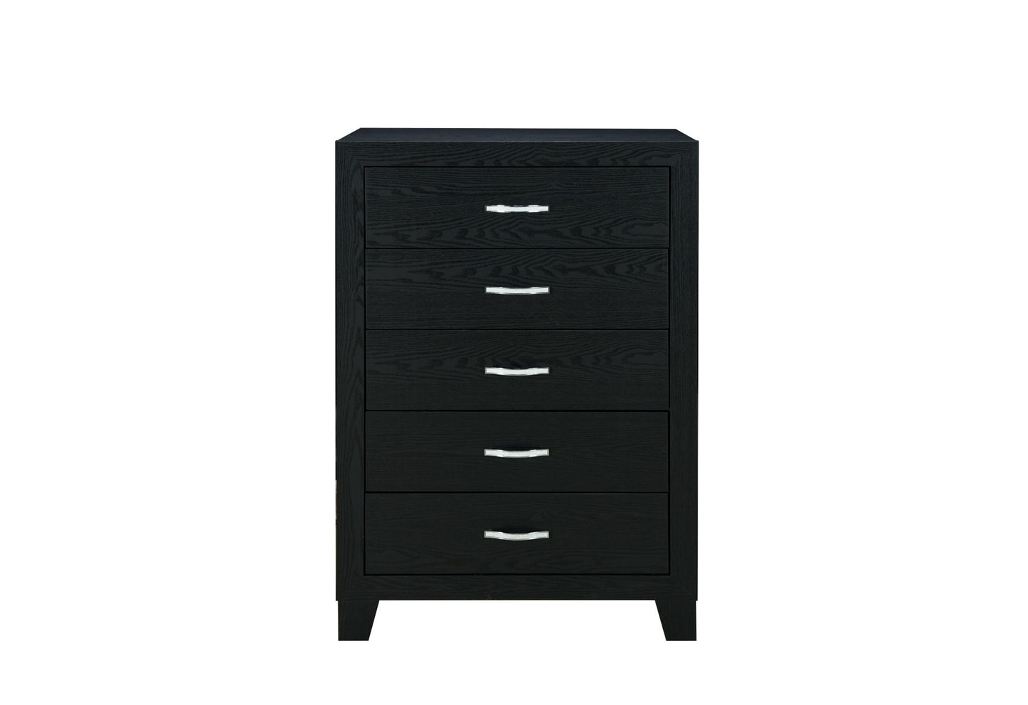 Reid - 4 Piece Queen Bedroom Set (Bed, Dresser, Mirror, Nightstand) - Black