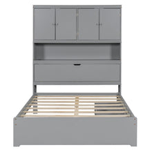 Load image into Gallery viewer, Platform Bed With USB, Storage Headboard &amp; Drawers
