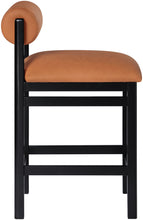 Load image into Gallery viewer, Roundhill - Faux Leather Counter Stool - Black Frame
