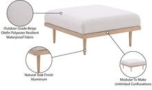 Load image into Gallery viewer, Laguna - Resilient Water Resistant Fabric Upholstered Outdoor Patio Modular Ottoman
