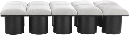 Pavilion - 10 Piece Modular Bench With Black Base