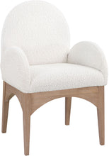 Load image into Gallery viewer, Waldorf - Boucle Dining Arm Chair With Natural Legs

