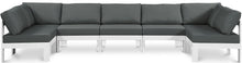Load image into Gallery viewer, Nizuc - Outdoor Patio 7 Piece Modular Sectional With White Frame
