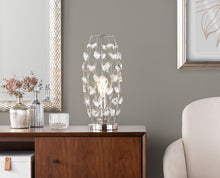 Load image into Gallery viewer, Crystal - Buds Contemporary Uplight Lamp - Polished Nickel / Clear Crystal
