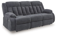 Load image into Gallery viewer, Observation - Reclining Power Sofa With Drop Down Table - Steel
