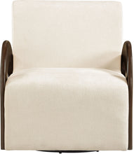 Load image into Gallery viewer, Neria - Chenille Fabric Upholstered Swivel Accent Chair - Painted Brown Base
