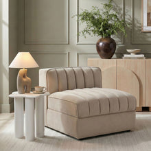 Load image into Gallery viewer, Rummi - Velvet Performance Fabric Upholstered Modular Armless Chair
