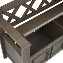 Load image into Gallery viewer, Amherst - Handcrafted Entryway Storage Bench
