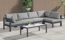 Load image into Gallery viewer, Nizuc - Outdoor Patio 5 Piece Modular Sectional With Gray Frame
