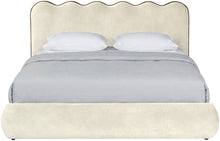 Load image into Gallery viewer, Tempo - Velvet Upholstered Bed - Cream

