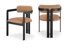 Load image into Gallery viewer, Aurum - Vegan Leather Upholstered Dining Chair With Graphite Black Base (Set of 2)

