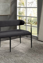 Load image into Gallery viewer, Jaramillo - Chenille Bench - Black
