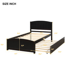 Load image into Gallery viewer, Platform Bed &amp; Headboard, Footboard And Wood Slat Support
