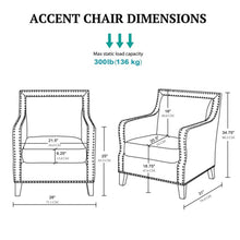 Load image into Gallery viewer, Shasta - Accent Chair With And Nail Buttons - Brown
