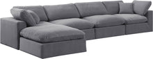 Load image into Gallery viewer, Comfy - 5 Piece Velvet Modular Sectional With Chaise
