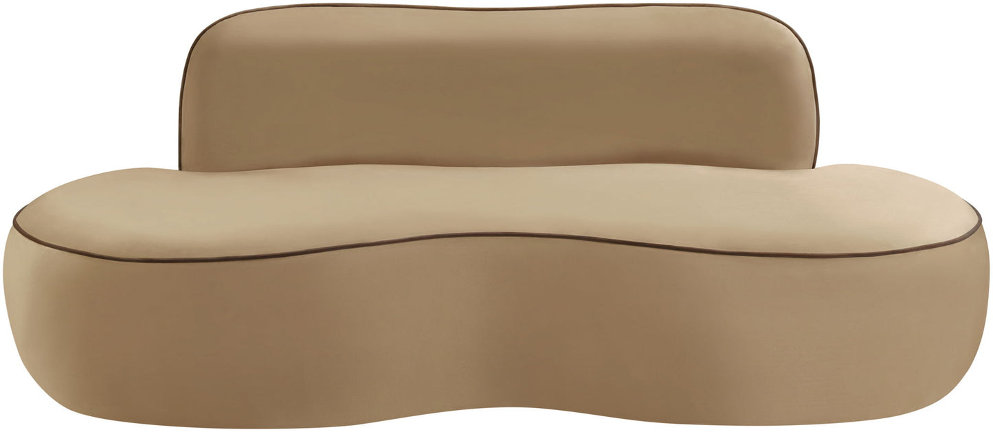 Swerve - Velvet 77" Upholstered Loveseat